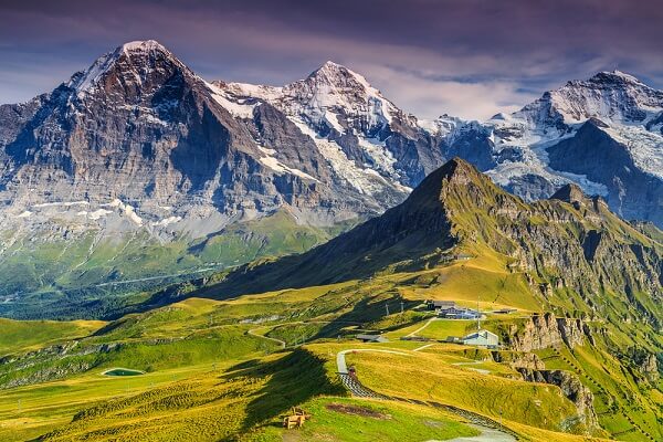 Eiger, Jungfrau en Mönch